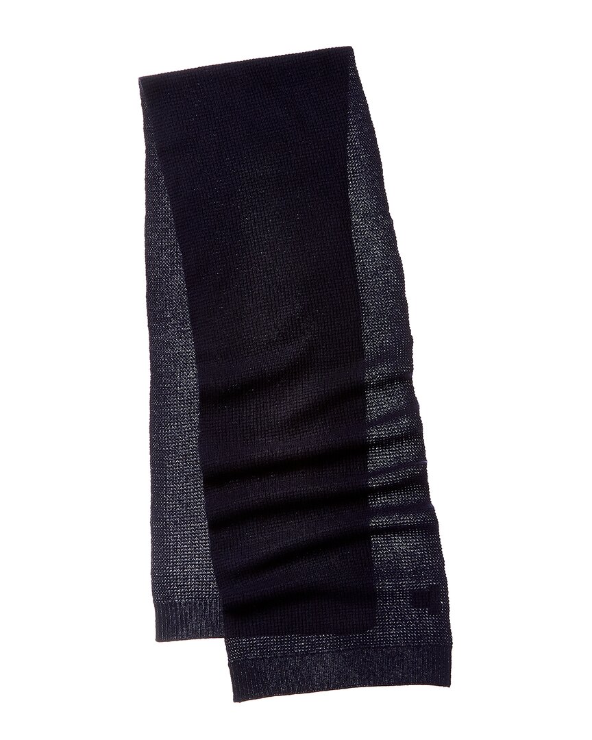 Hannah Rose Waffle Stitch Cashmere Scarf In Blue