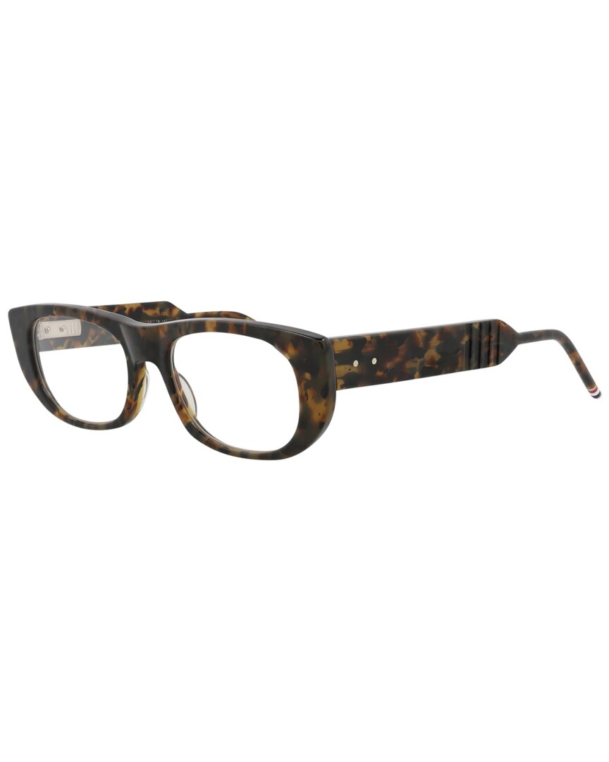 Thom Browne Unisex Tbx417 53mm Optical Frames In Brown