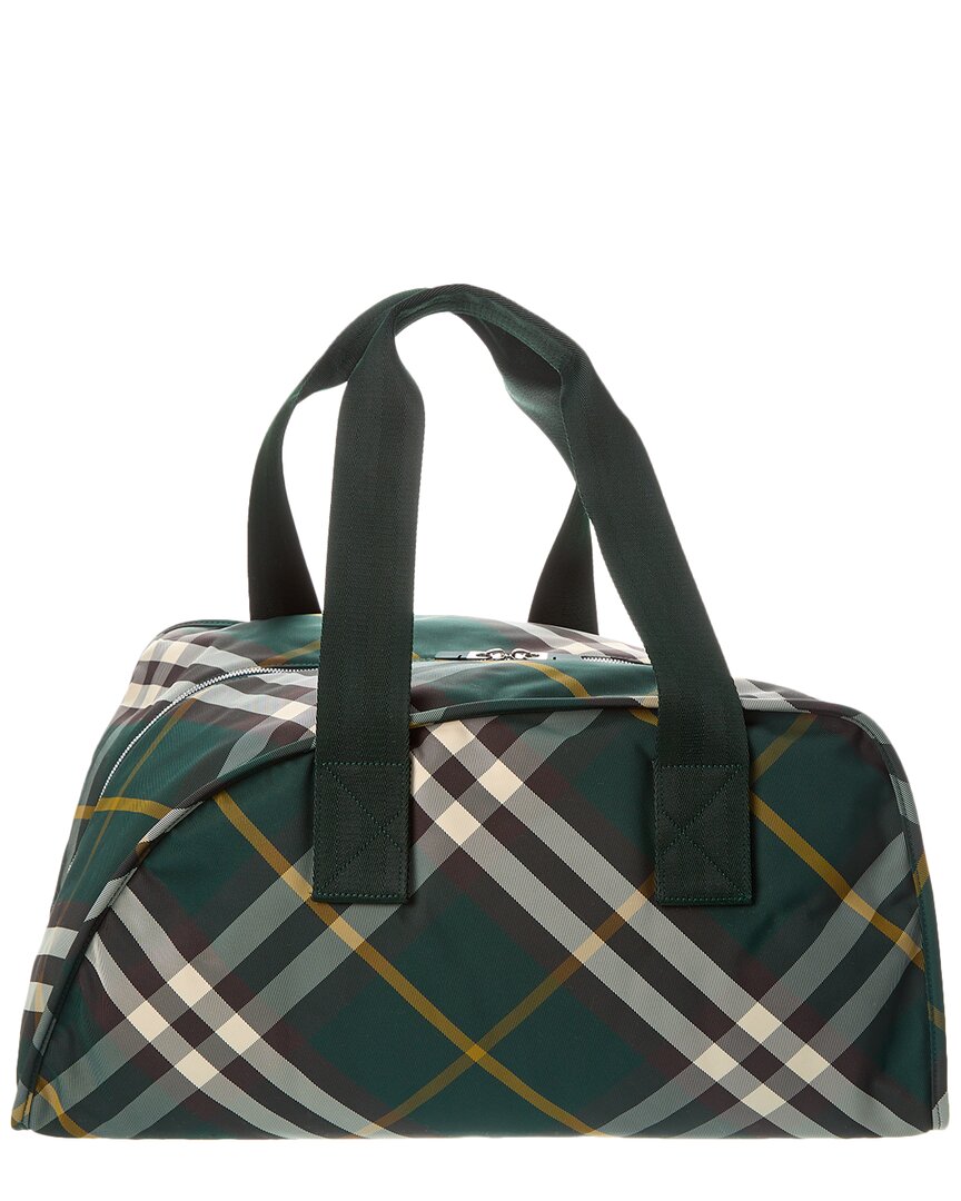 Shop Burberry Shield Medium Duffel Bag In Green
