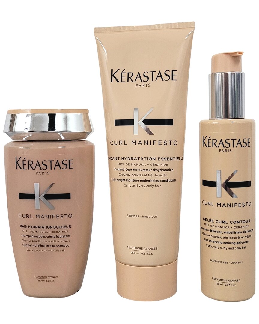 Kerastase Kérastase Unisex Curl Manifesto Hydrating Shampoo Trio In White