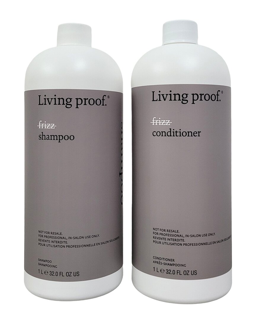 Living Proof Unisex No Frizz Shampoo & Conditioner Duo In White