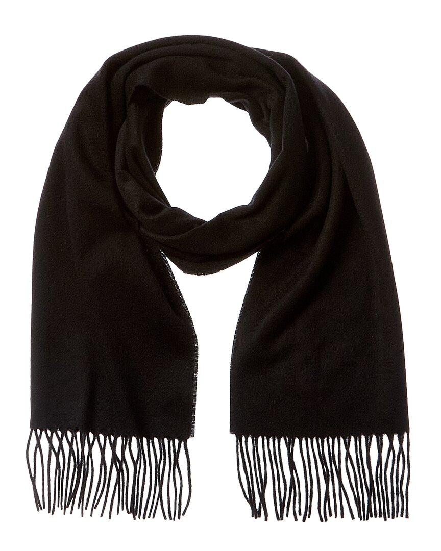Jimmy Choo Jc Monogram Cashmere Scarf In Black