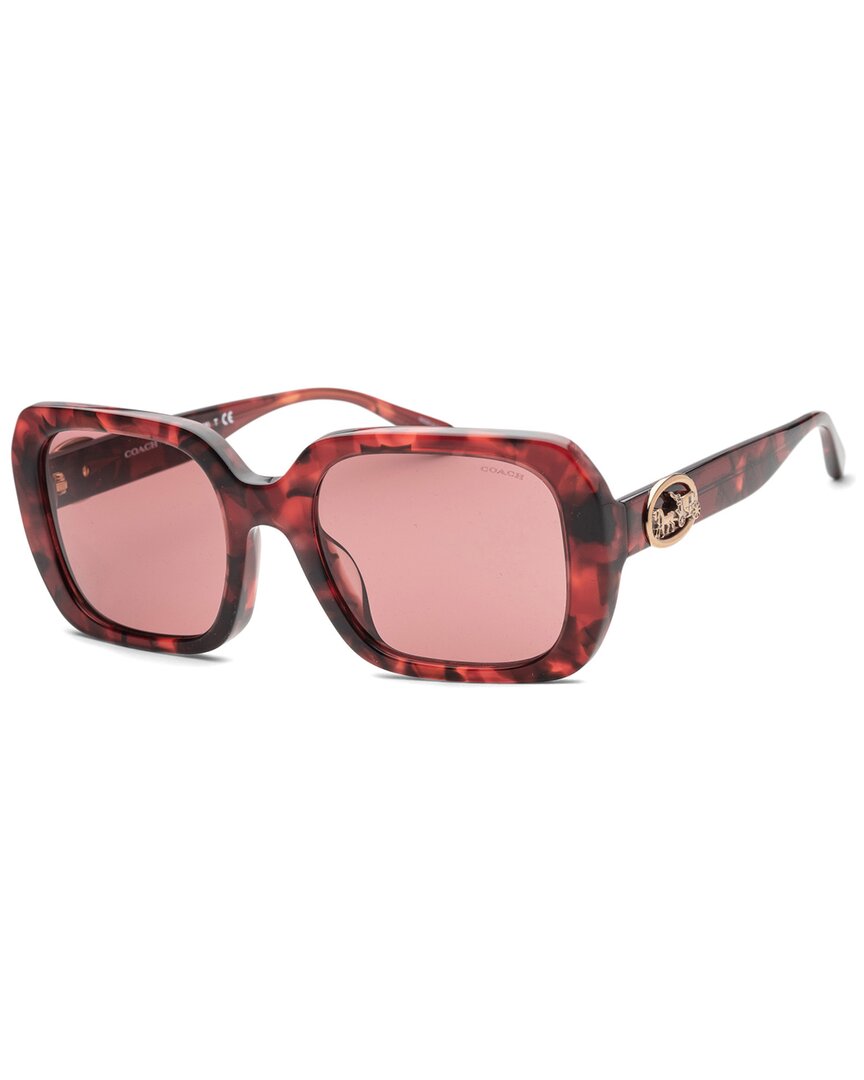 Coach Women's Hc8329u 53mm Sunglasses In Red