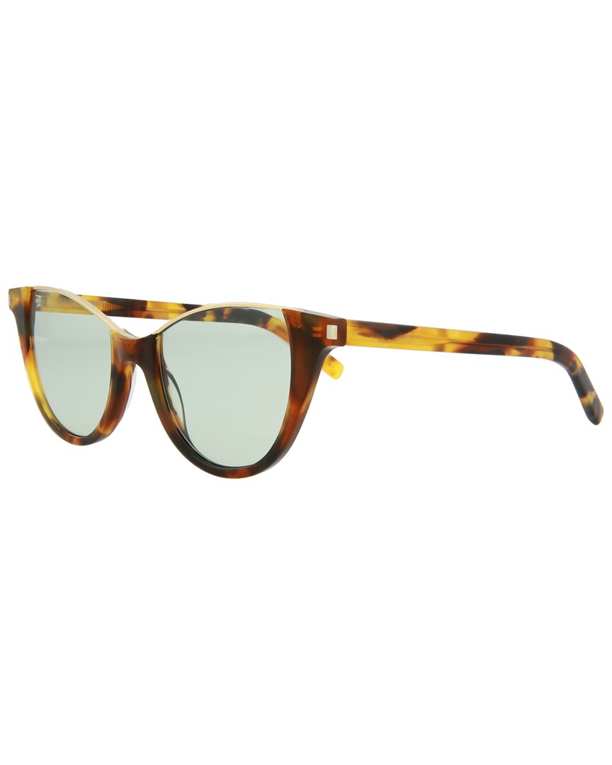 Saint Laurent Unisex Sl368stell 52mm Sunglasses In Brown