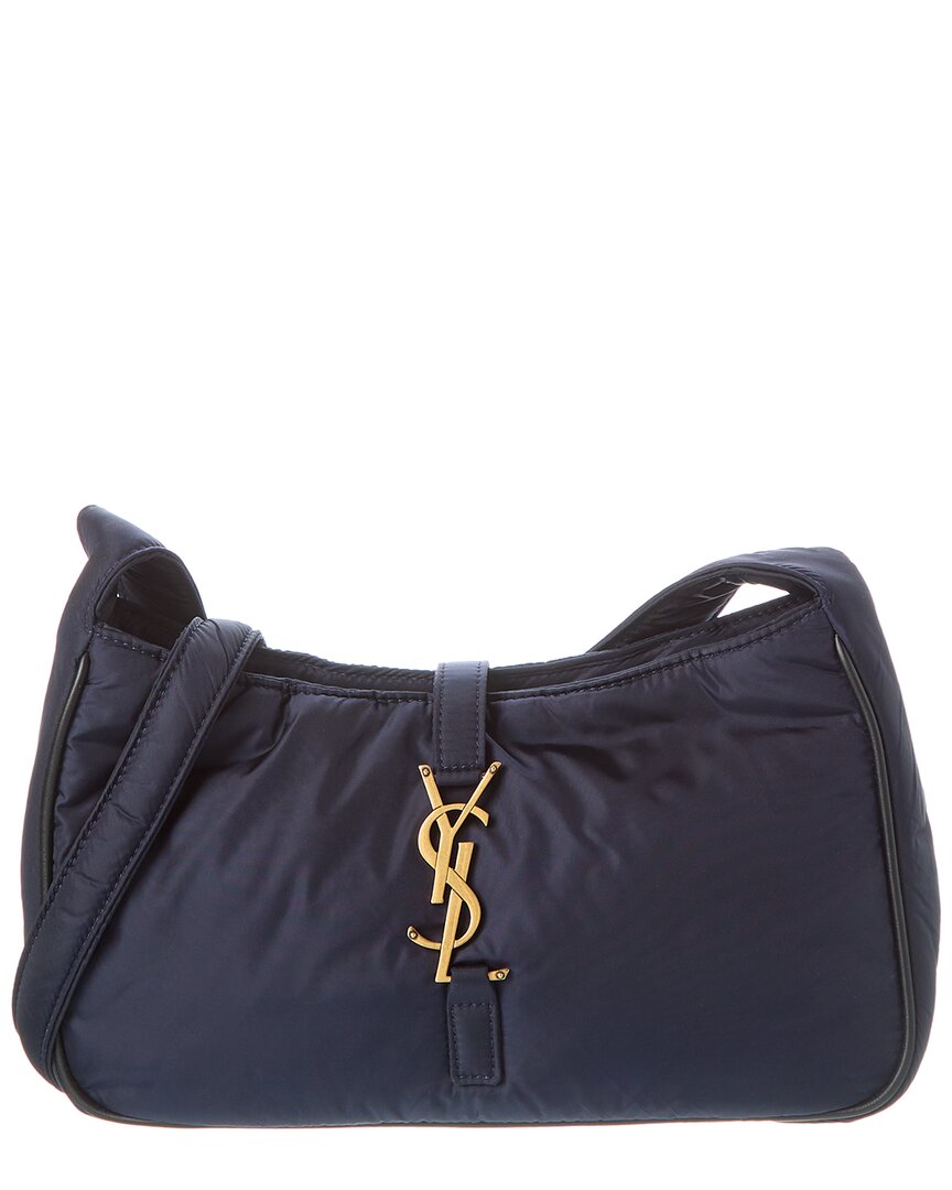 Saint Laurent Le 5 À 7 Mini Nylon Crossbody In Blue