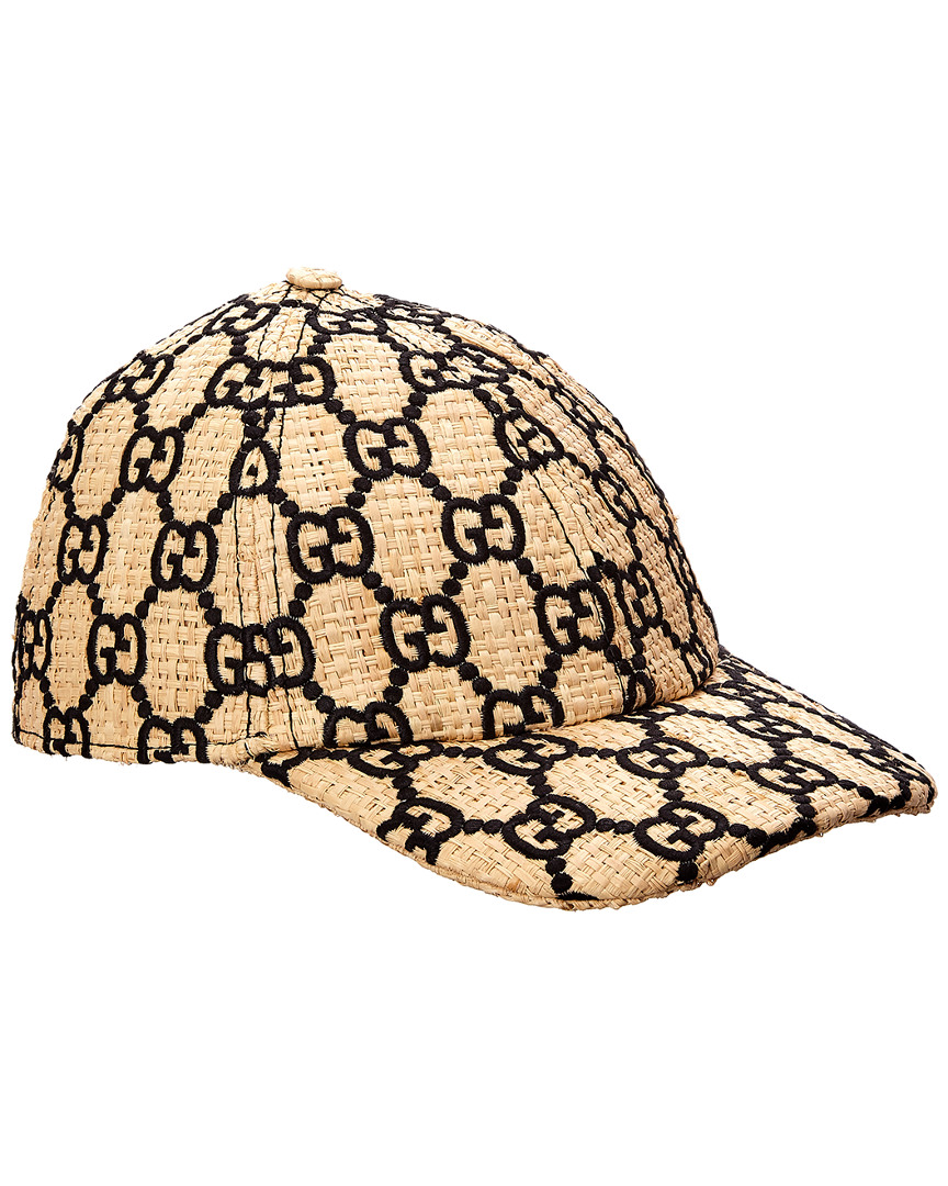 raffia baseball cap