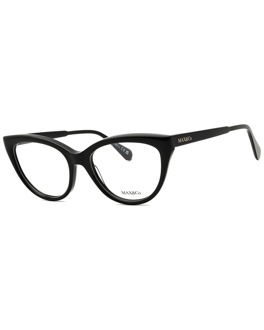 Max & Co By Maxmara Max & Co By Max Mara Women's Mo5131 53mm Optical Frames In Black