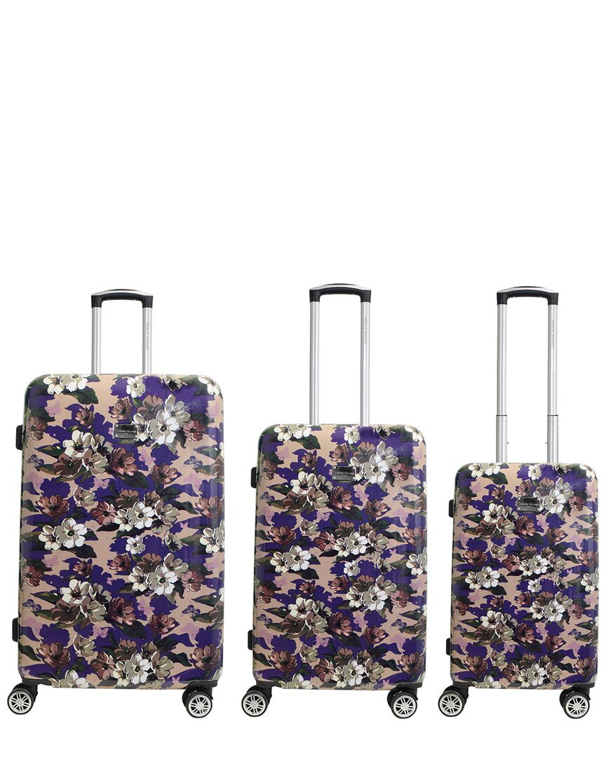 Adrienne Vittadini Signature Logo Collection 3pc Luggage Set