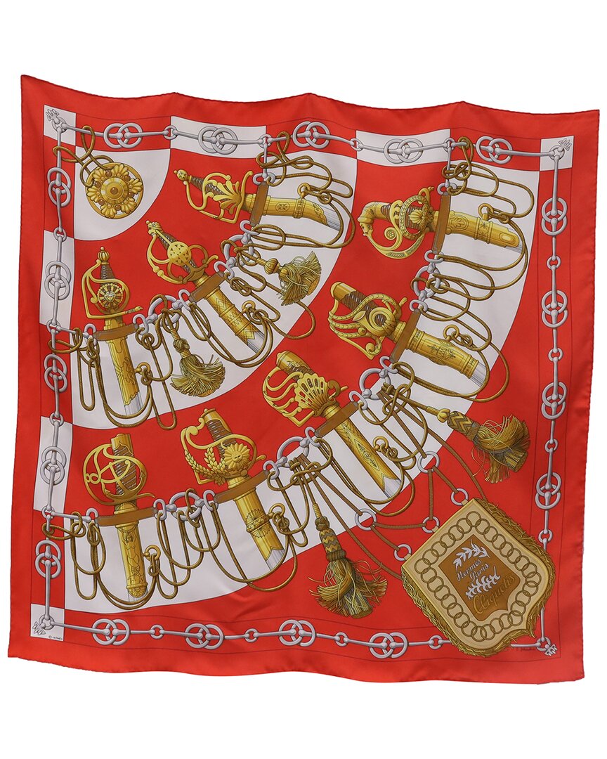Pre-owned Hermes Hermès Cliquetis Scarf (authentic Pre-loved)
