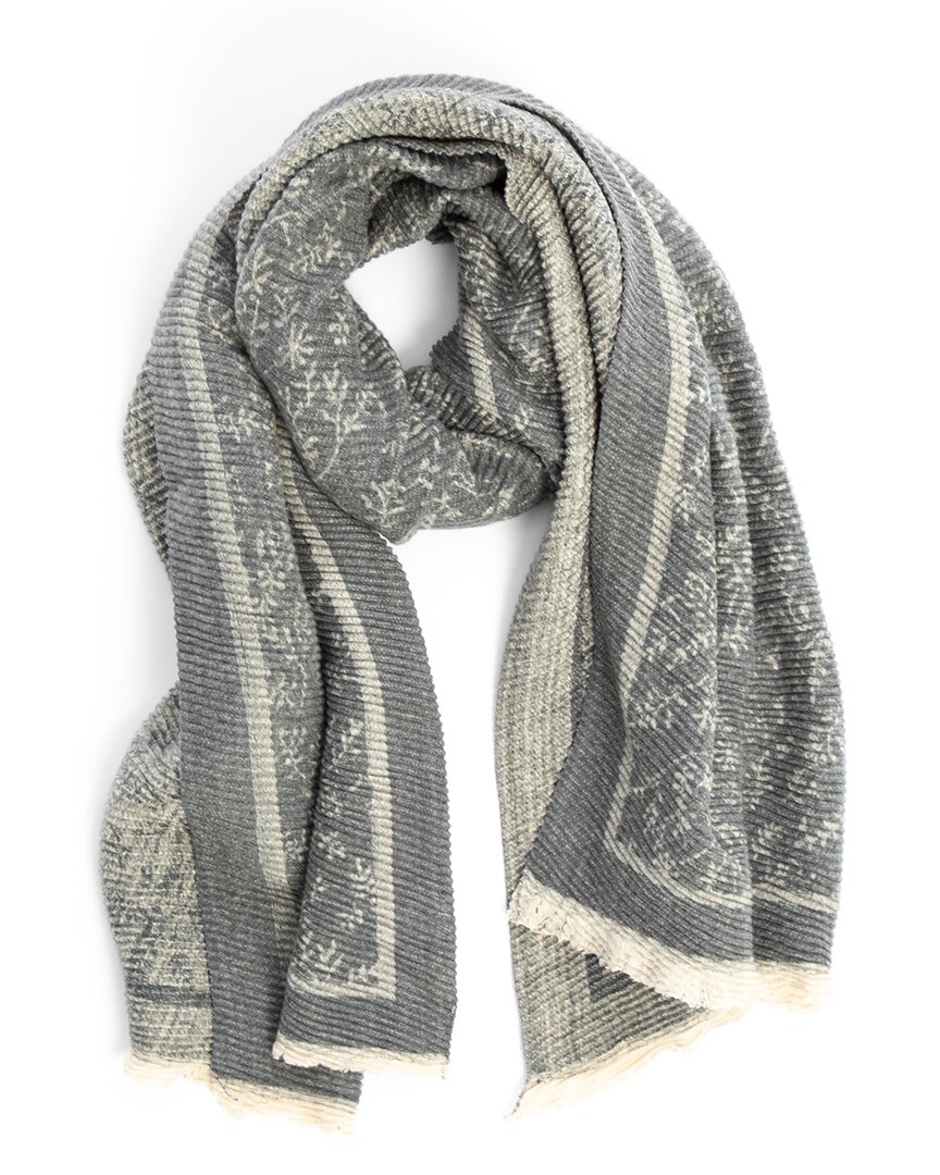 Saachi Crinkled Scarf In Grey