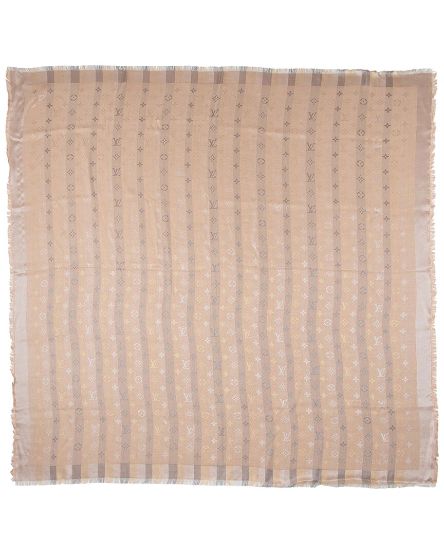 Pre-owned Louis Vuitton Monogram So Shine 55 Shawl (authentic Pre-loved)