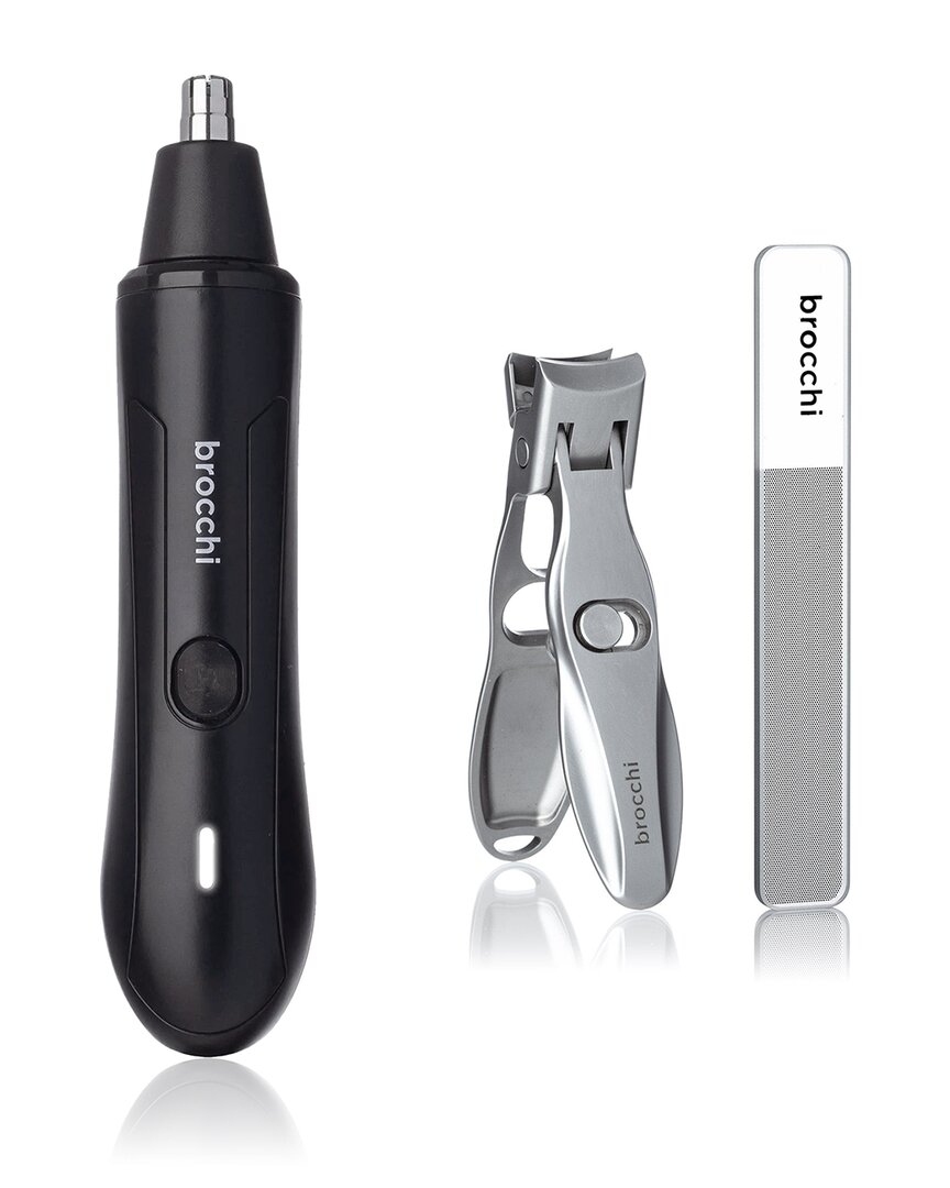 Brocchi For Men Men's Nail Clipper File & Nose Trimmer Set