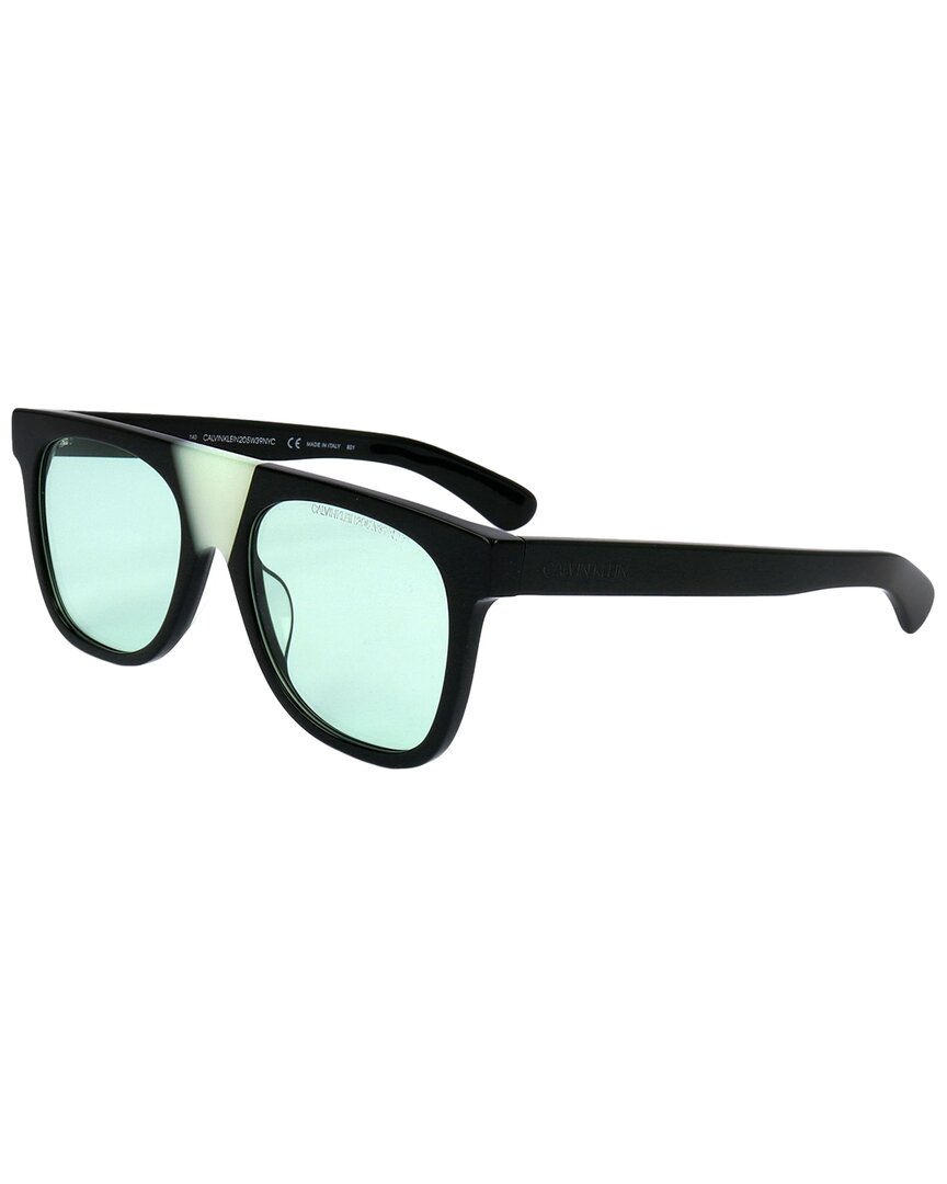 Calvin Klein Unisex Cknyc1852s 53mm Sunglasses In Green