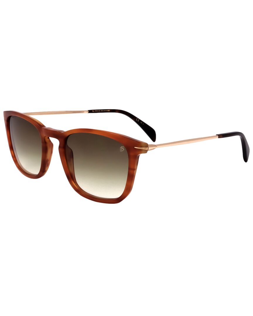 David Beckham Tortoiseshell Wayfarer Sunglasses With Gradient Lenses In Brown
