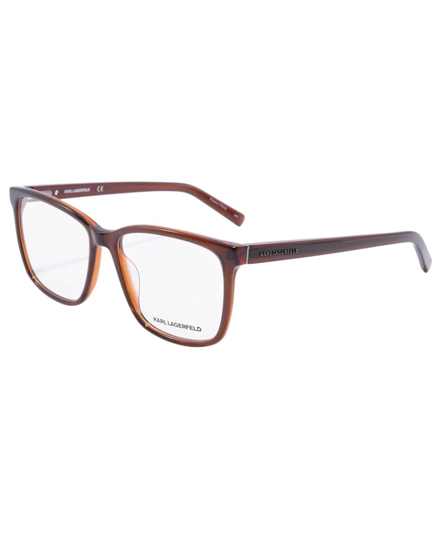Karl Lagerfeld Unisex Kl885 54mm Optical Frames In Brown
