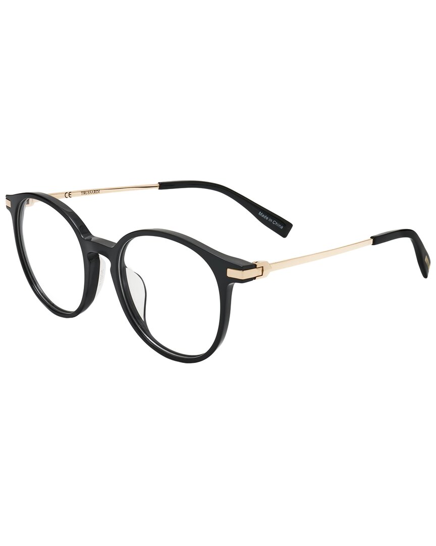 Trussardi Women's Vtr105 56mm Optical Frames In Black