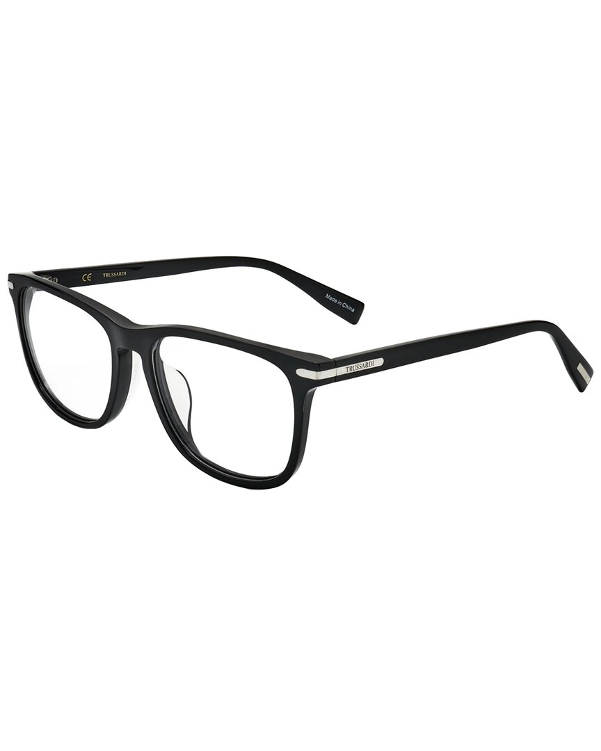 Trussardi Men's Vtr264f 52mm Optical Frames In Black