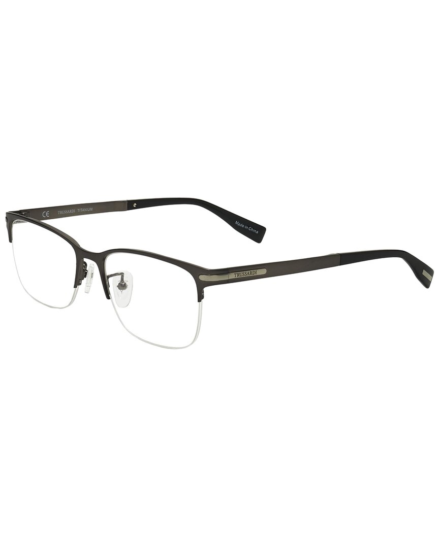 Trussardi Men's Vtr275f 54mm Optical Frames In Black