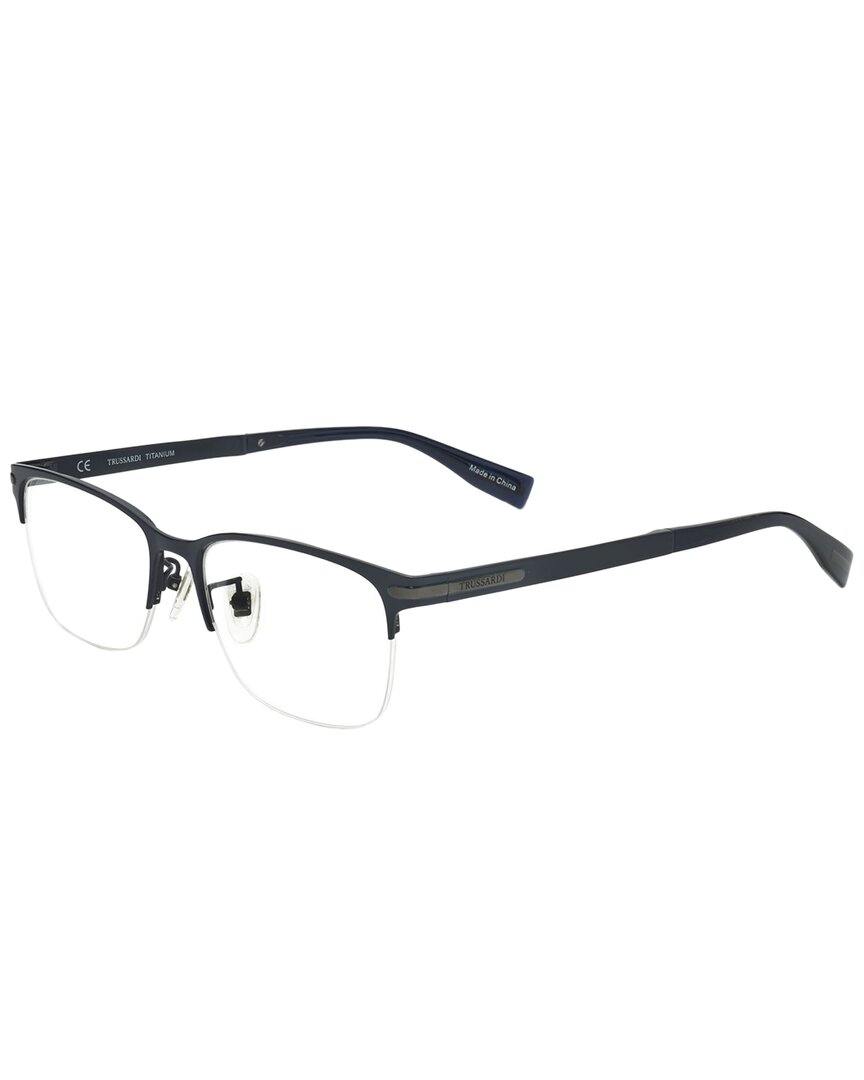 Trussardi Men's Vtr275f 54mm Optical Frames In Black