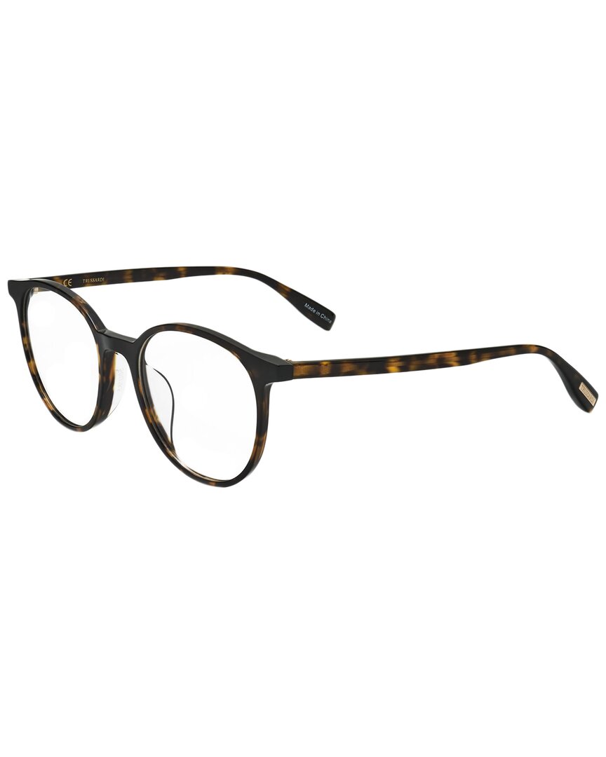 Trussardi Unisex Vtr421f 52mm Optical Frames In Brown