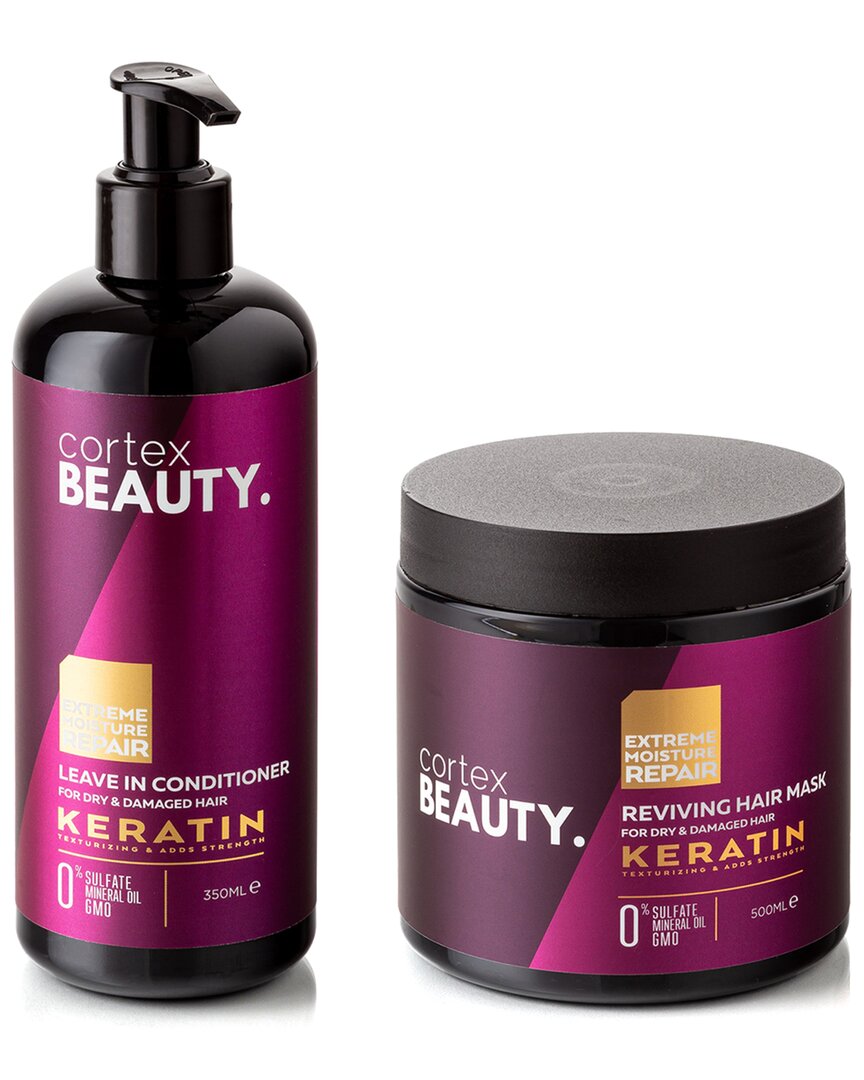 Cortex Beauty Cortex Unisex Keratin Leave-in Conditioner & Reviving Hair Mask Set