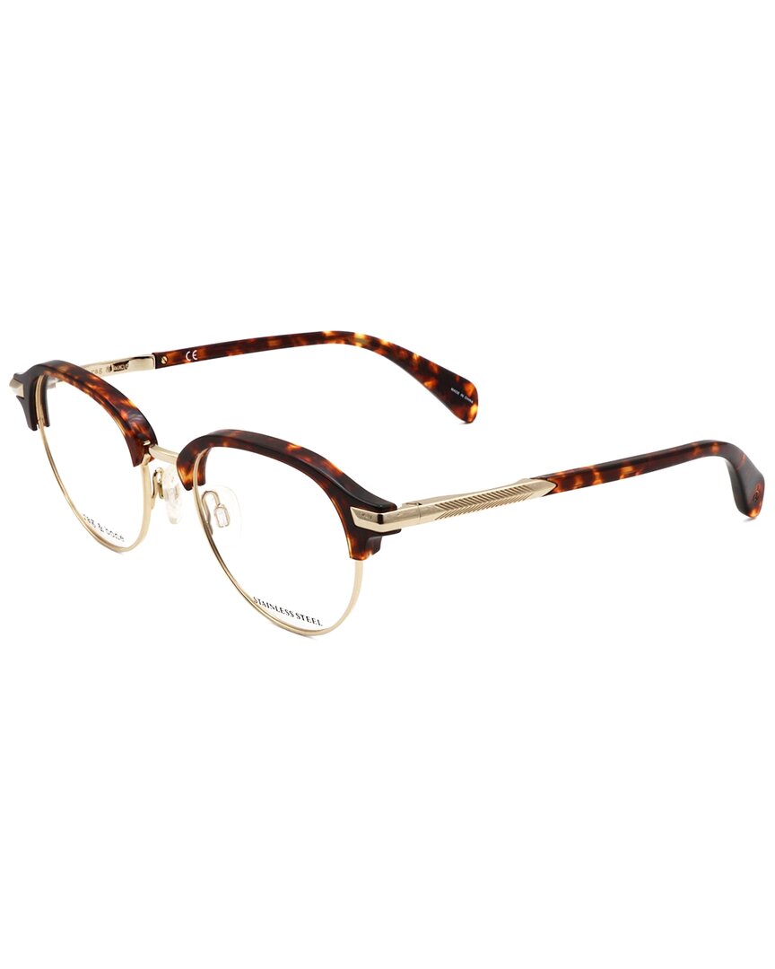 Rag & Bone Men's 48mm Optical Frames In Multi