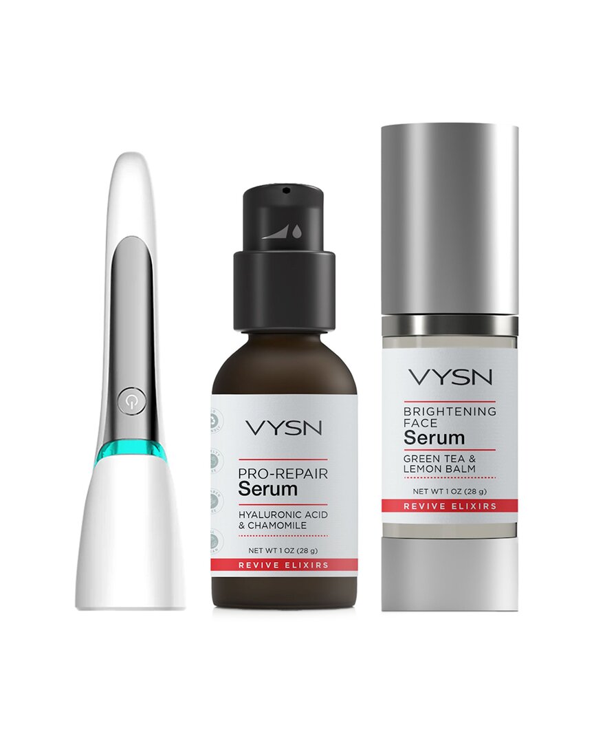 Vysn Unisex Anti-aging & Brightening Set In White