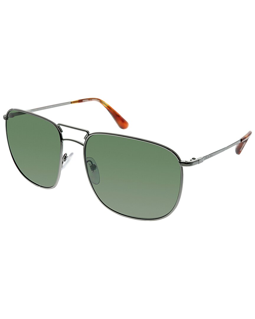 Prada Women's Aviator 60mm Sunglasses In Green