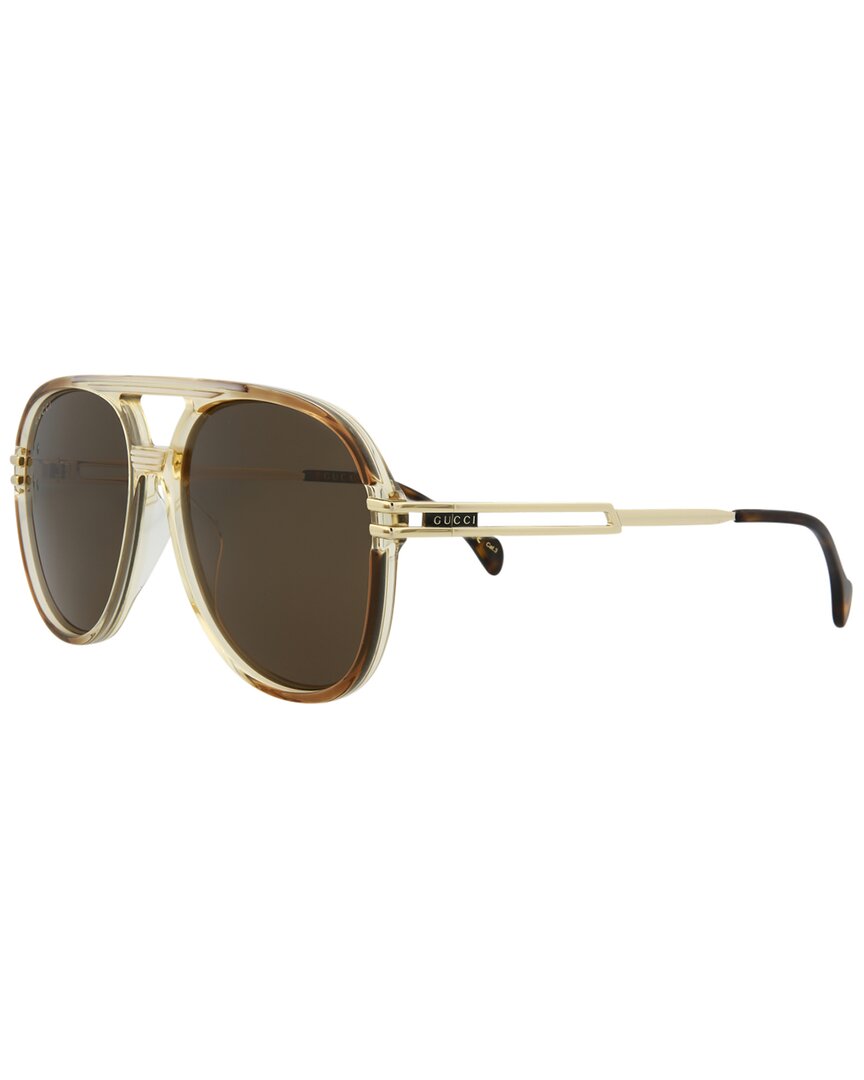 Gucci Men's 61mm Sunglasses In Brown