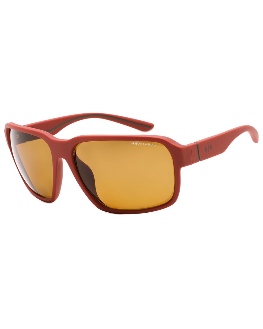 Armani Exchange Men's Ax4131su 64mm Polarized Sunglasses In Red