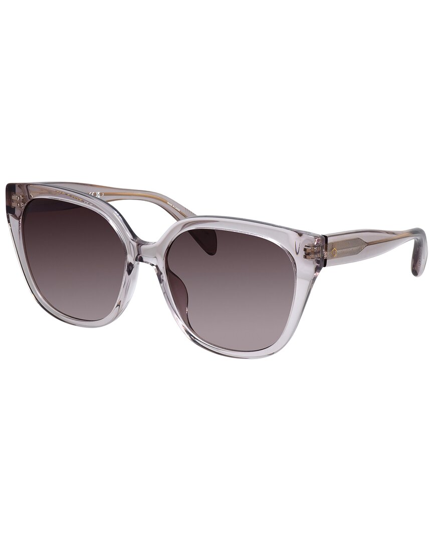 Rag & Bone Rnb 1073/s 09q 56mm Womens Square Sunglasses In Brown