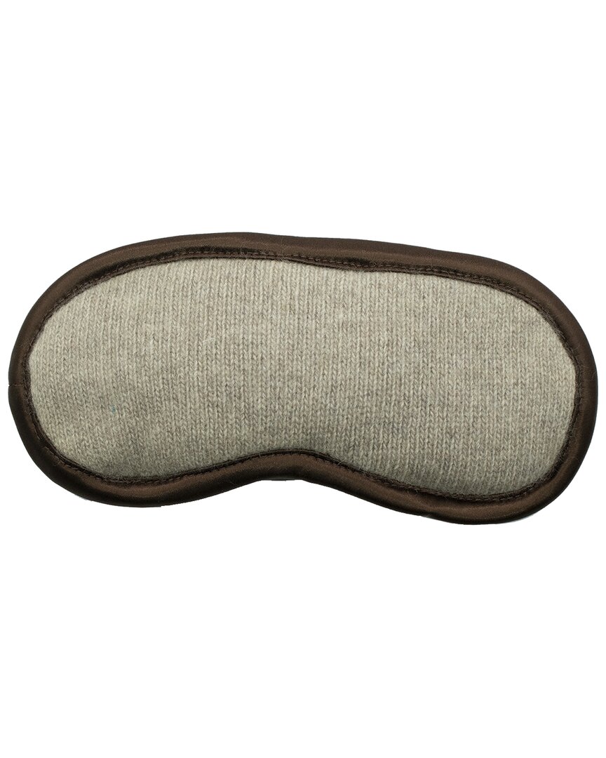 Portolano Knitted Eye Mask With Satin Piping