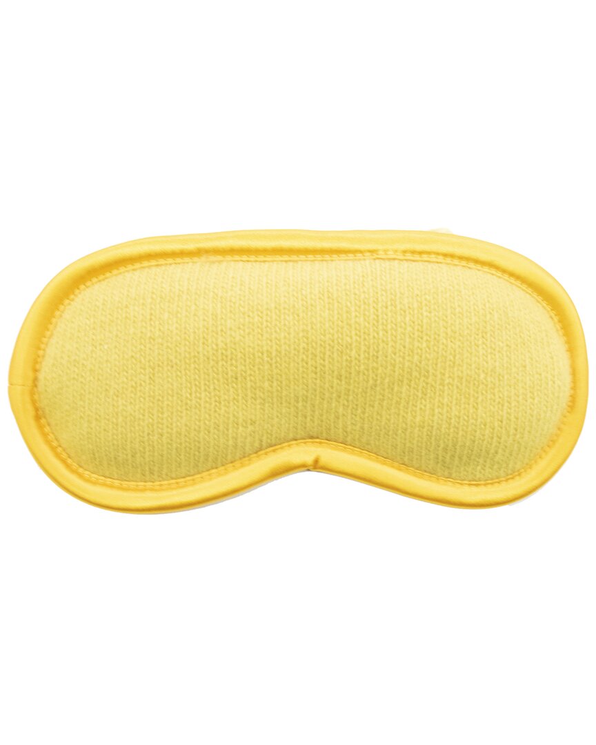 Portolano Knitted Eye Mask With Satin Piping