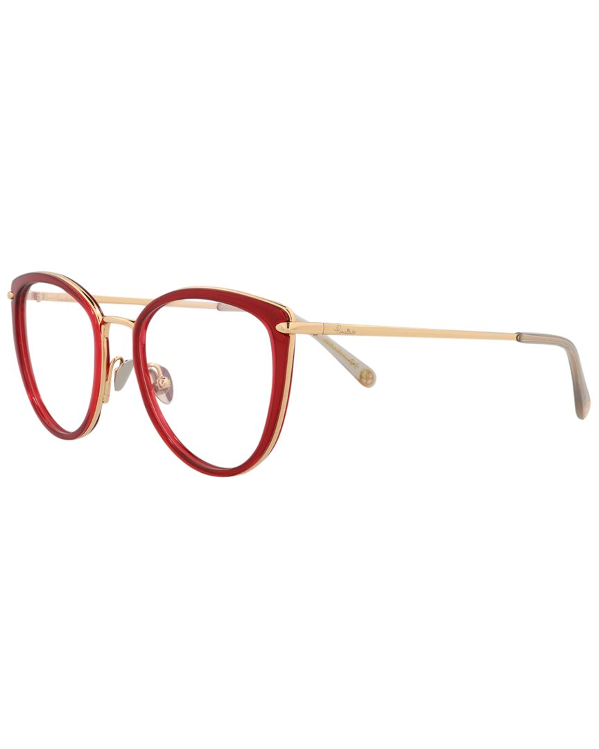 Pomellato 53mm Cat Eye Optical Glasses In Red