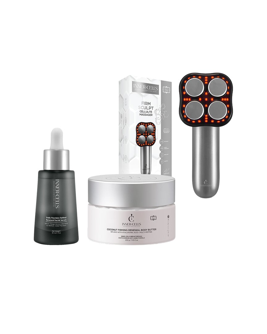 Inner Cells Unisex 8Oz Cellulite Firm, Tone, Refine Collection With Rf + Ems Device