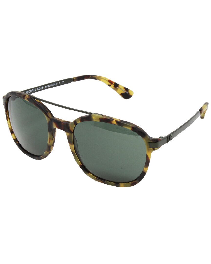 Michael Kors Men's Mk2031 54mm Sunglasses In Brown