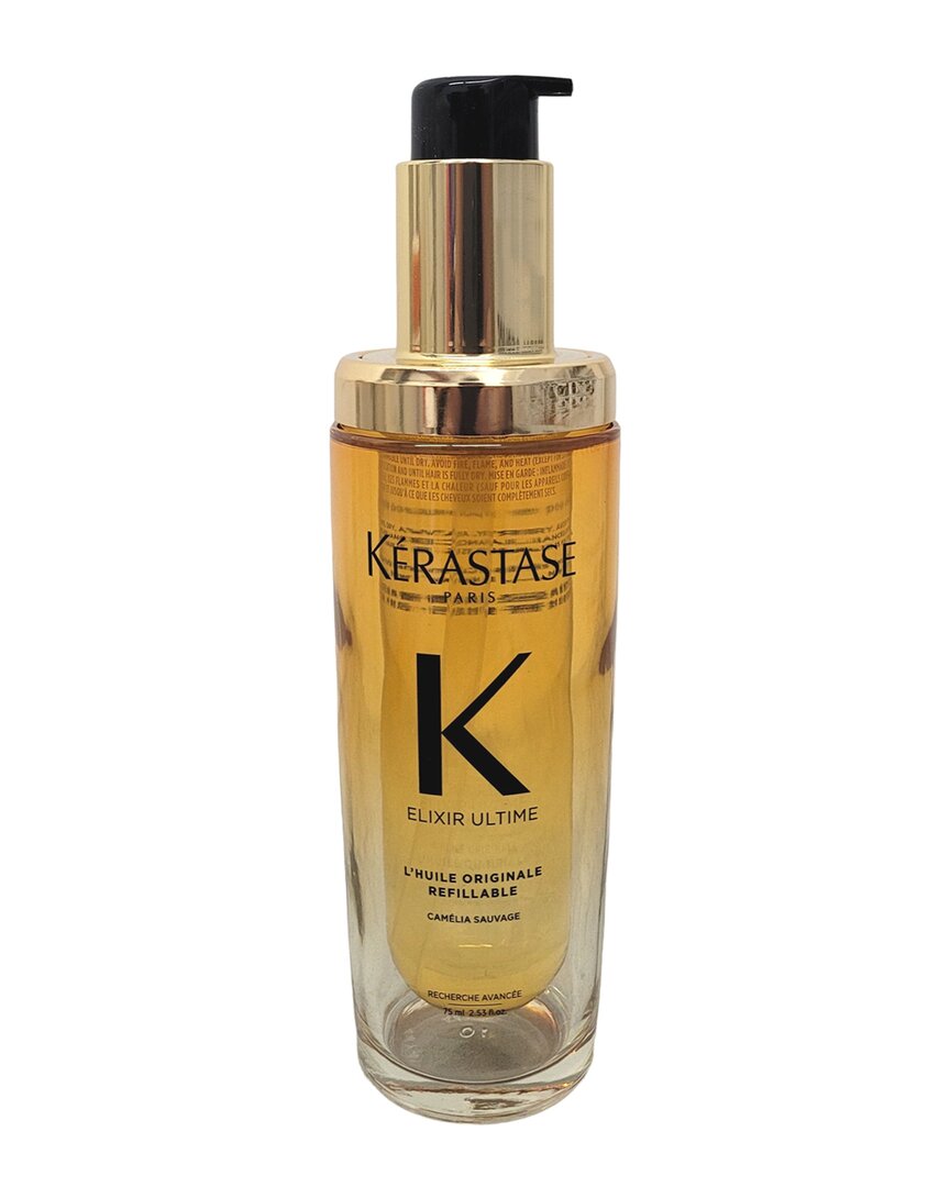 KERASTASE KÉRASTASE UNISEX 2.53OZ ELIXIR ULTIME L'HUILE ORIGINALE CAMELIA SAUVAGE REFILLABLE 