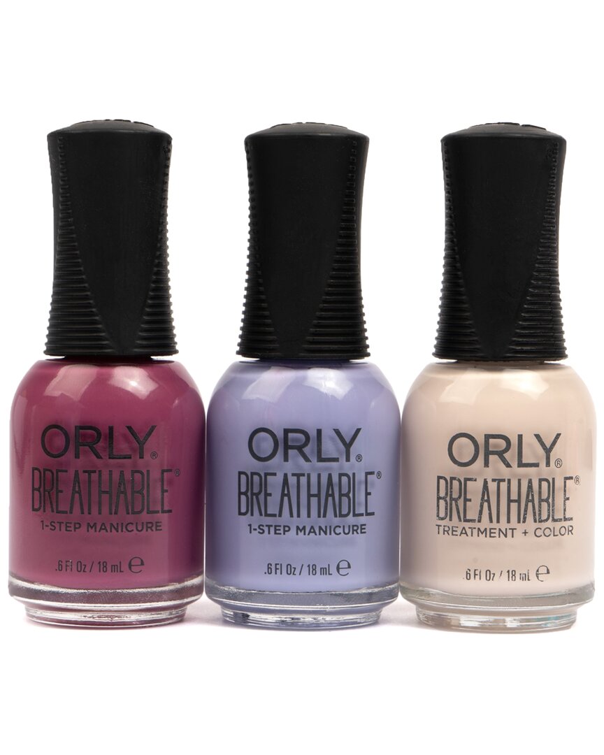 Orly 3pc Nail Polish Set: Supernova Girl, Just Breathe, Almond Milk