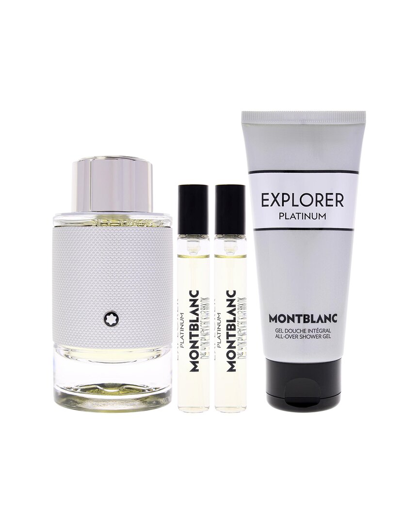 Montblanc Men's Explorer Platinum Parfum 4pc Gift Set