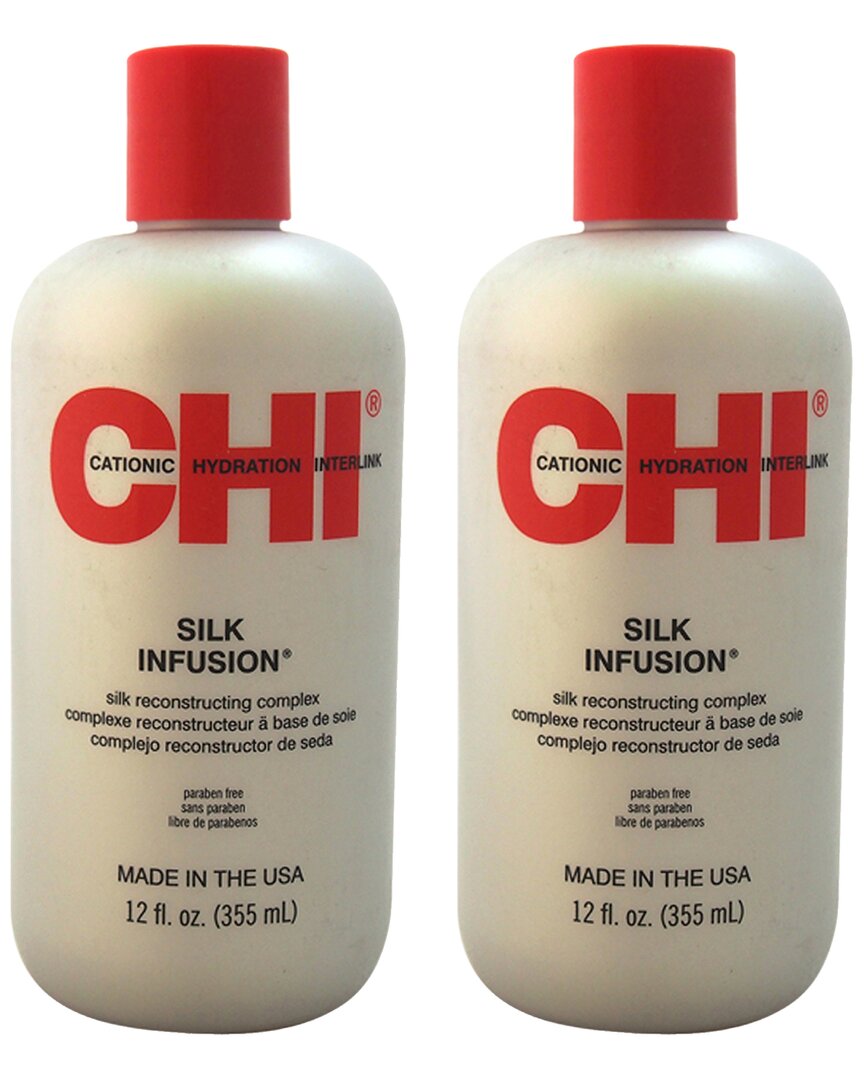 Chi 12oz Silk Infusion Silk Reconstructing Complex Pack Of 2