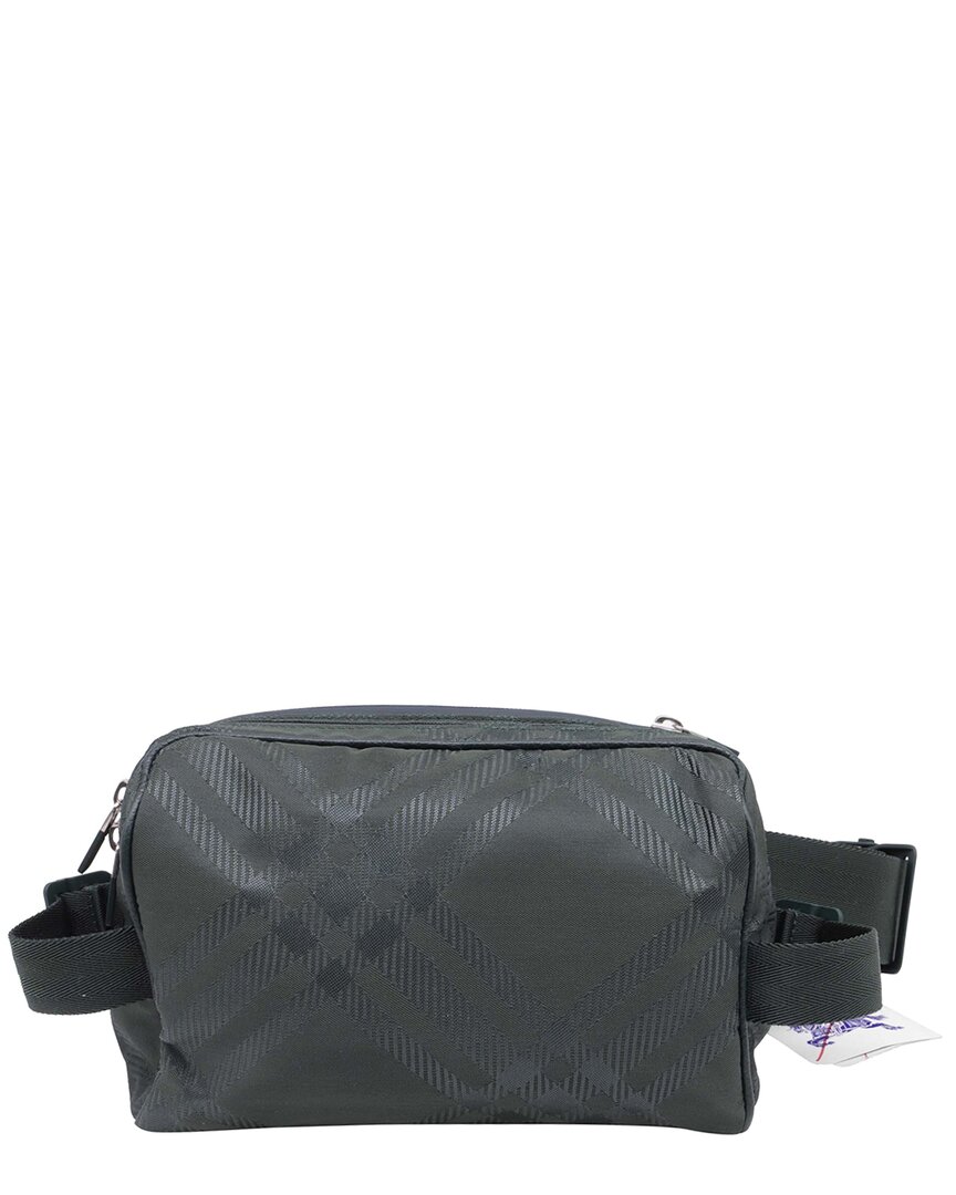 Burberry Check-jacquard Belt Bag (authentic Pre-loved) In Black