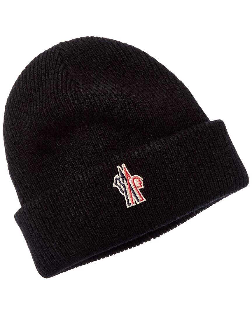 Moncler Logo-embroidered Ribbed Wool Beanie