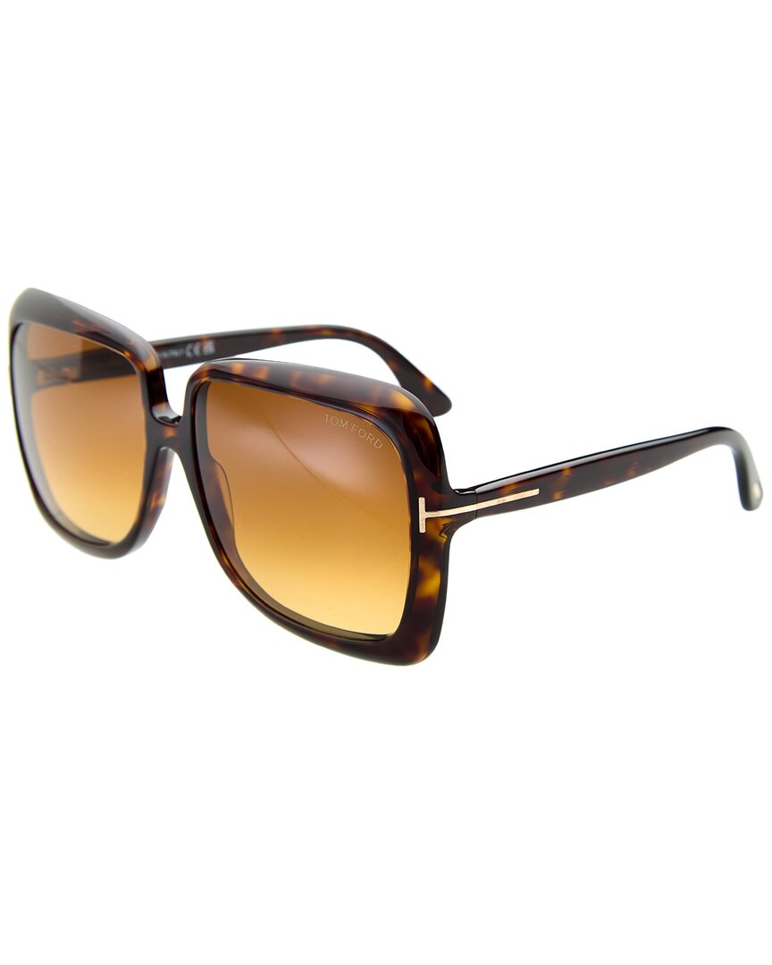 Tom Ford Women's Lorelai 59mm Sunglasses In Brown