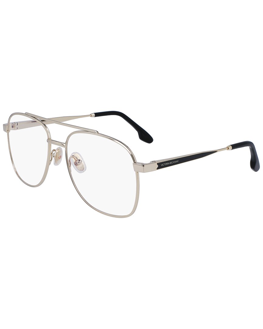 Victoria Beckham Women's V Detail 56mm Optical Frames In Gold