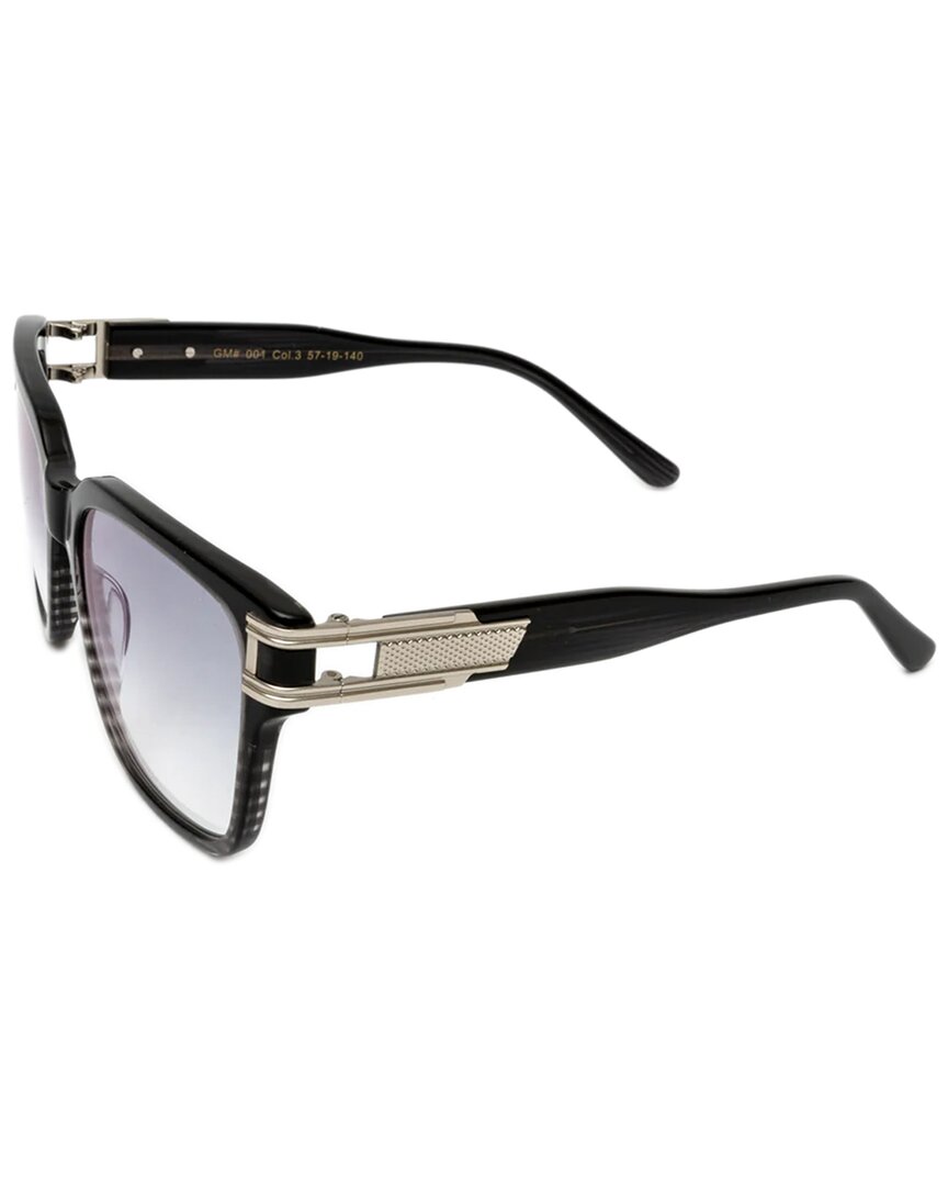 Shop Vintage Wood Collection Unisex Gentlemen 57mm Sunglasses In Silver