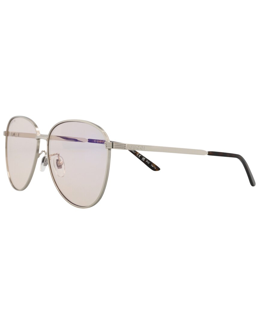 Gucci Unisex 60mm Sunglasses In Pink
