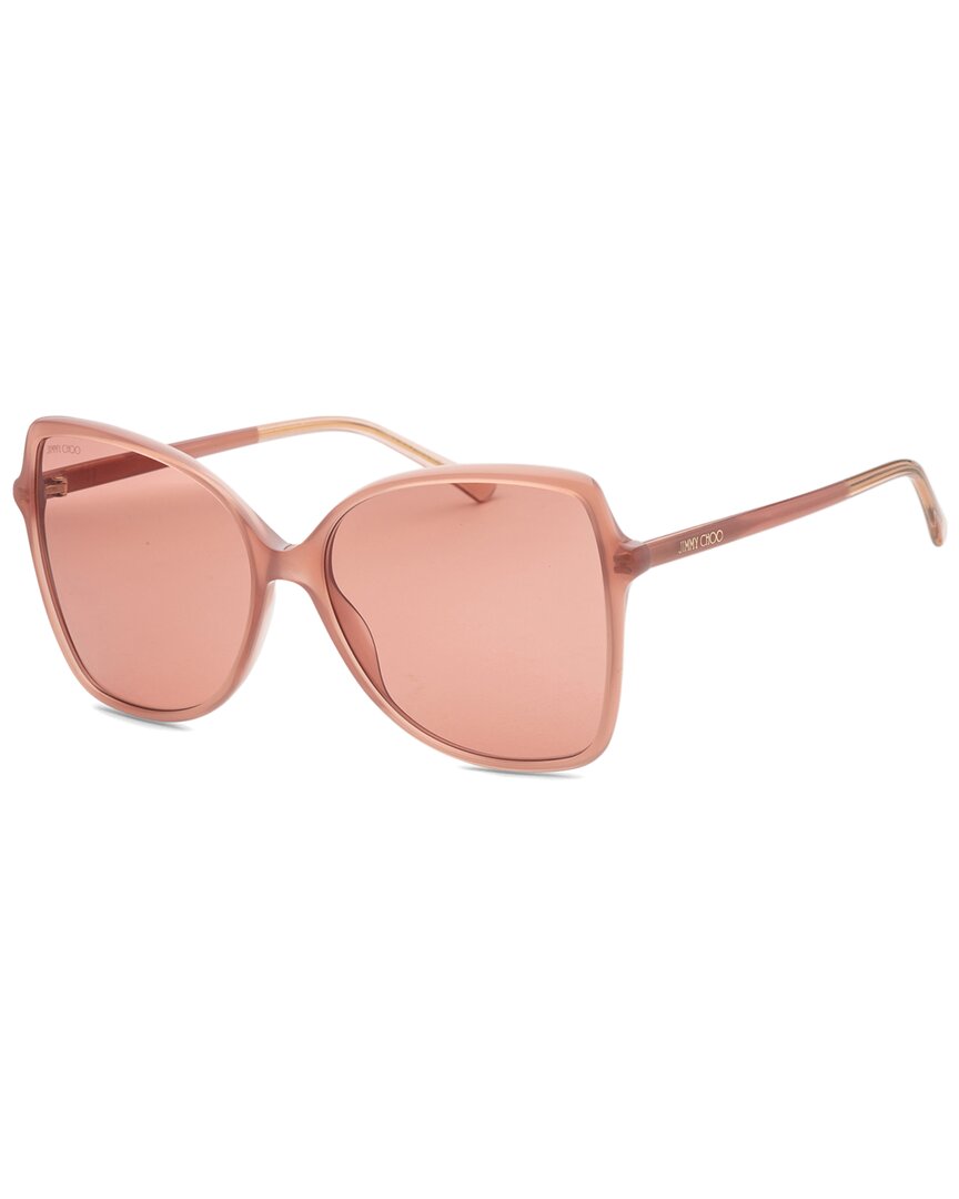 Shop Jimmy Choo Women's Fedes 59mm Sunglasses In Brown