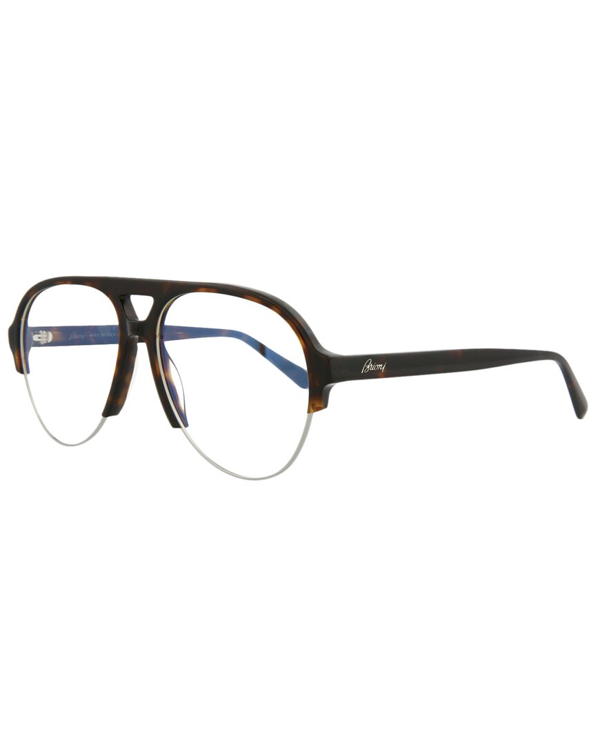 Brioni Men's Br0055o 56mm Optical Frames In Brown