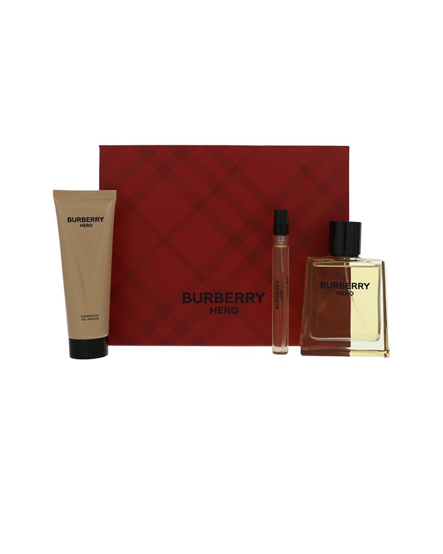Burberry Men's Hero Edt Set In Transparent