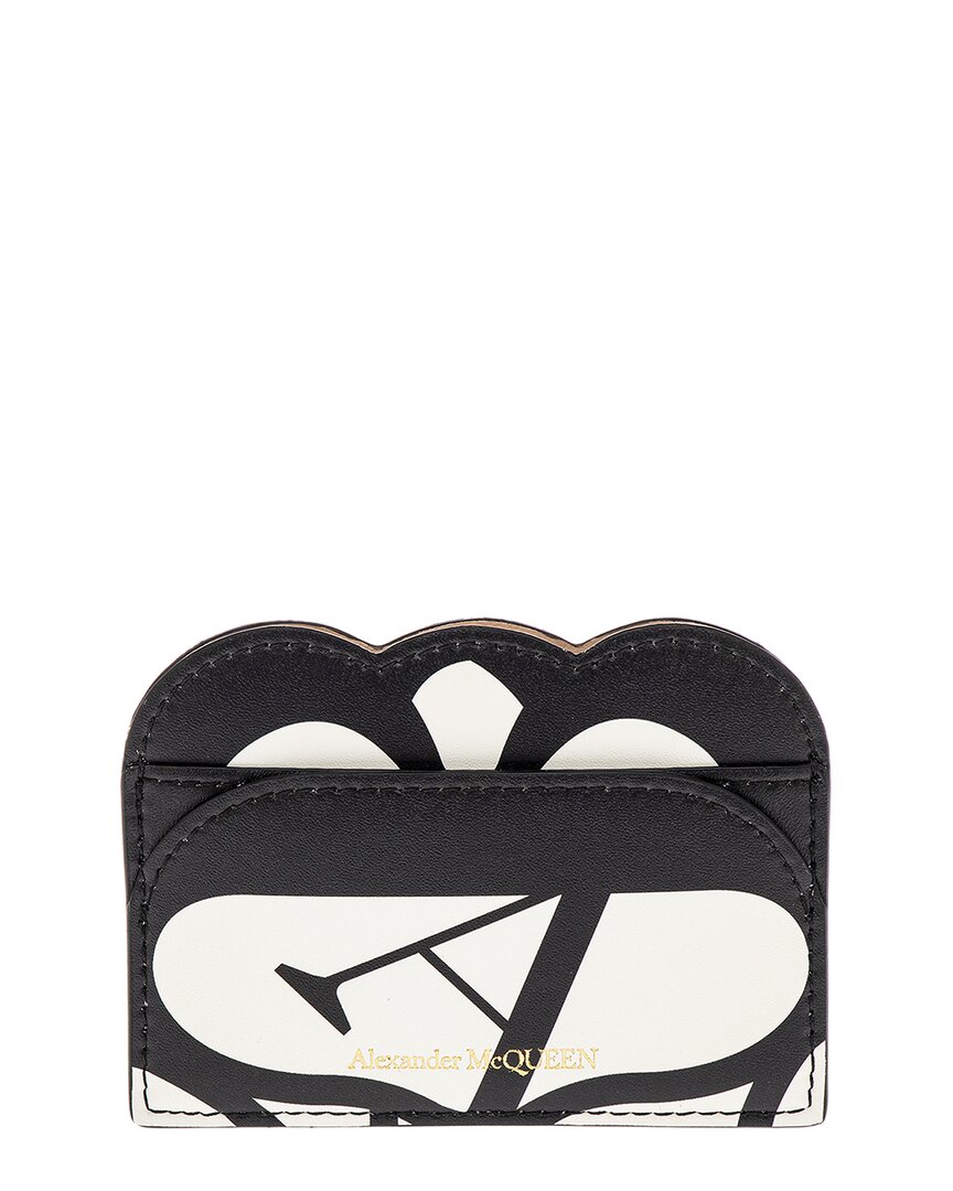 Alexander Mcqueen Seal Cardholder In White